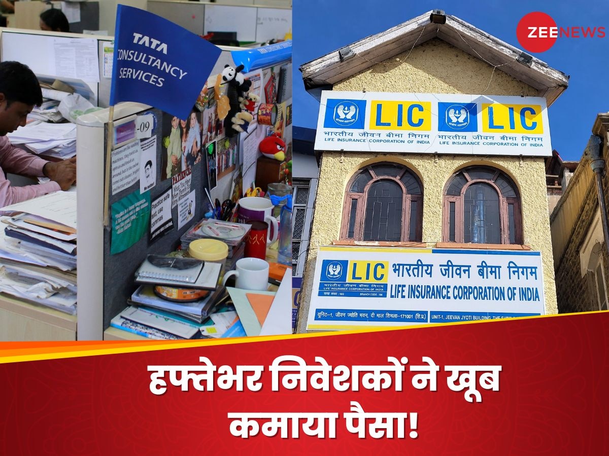 Stock Market: हफ्तेभर LIC-TCS का चला जादू, निवेशकों ने कमाया खूब पैसा, लिस्ट में SBI-RIL भी शामिल