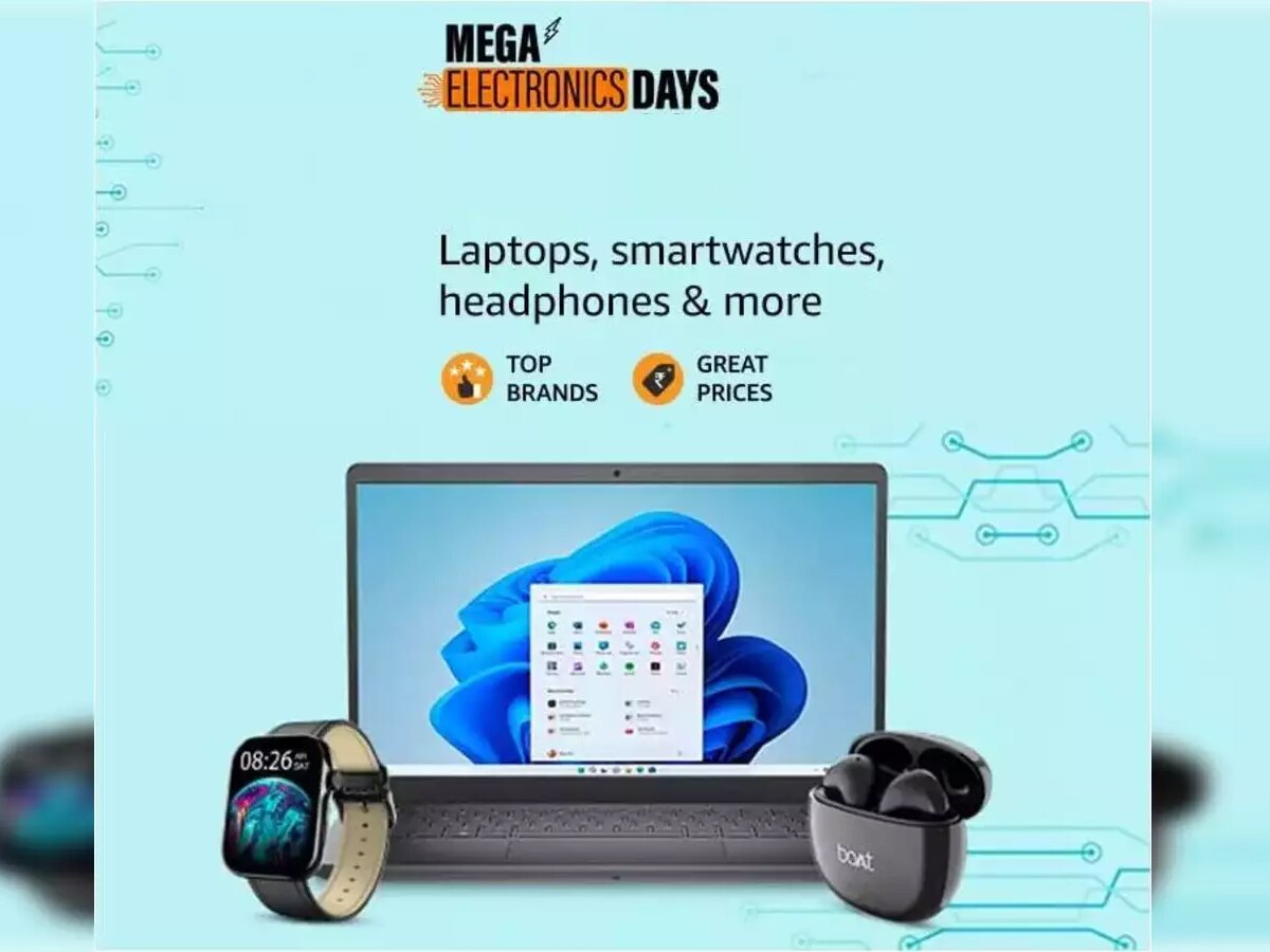 Amazon Mega Electronics sale: Laptops से लेकर स्मार्टवॉच तक, इन प्रोडक्ट्स पर मिल रहा बंपर डिस्काउंट
