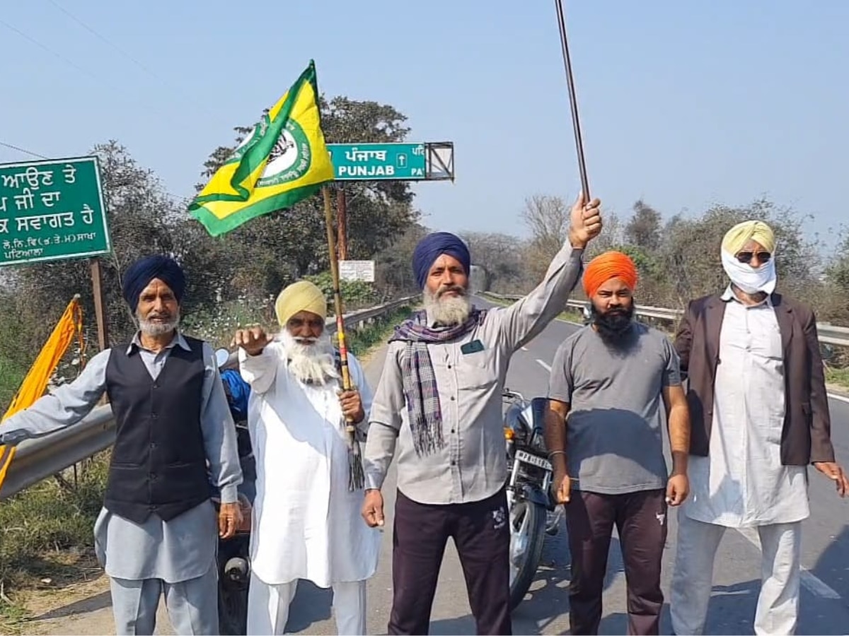 Farmer Protest: कैथल-पटियाला बॉर्डर पर बैठे पंजाब के सिर्फ पांच किसान 