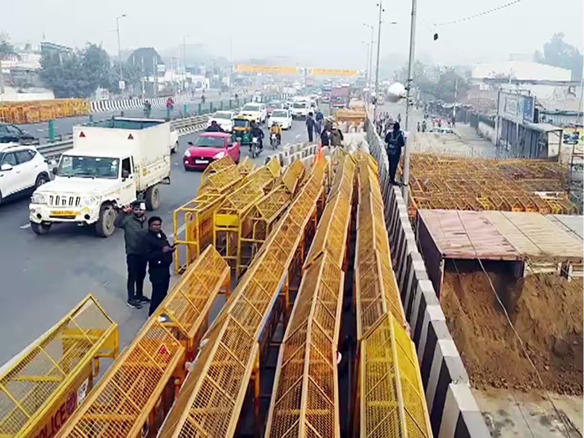 Delhi Protest: अमेरिका–मैक्सिको सीमा में बदला दिल्ली–हरियाणा बॉर्डर, लोगों को हो रही परेशानी