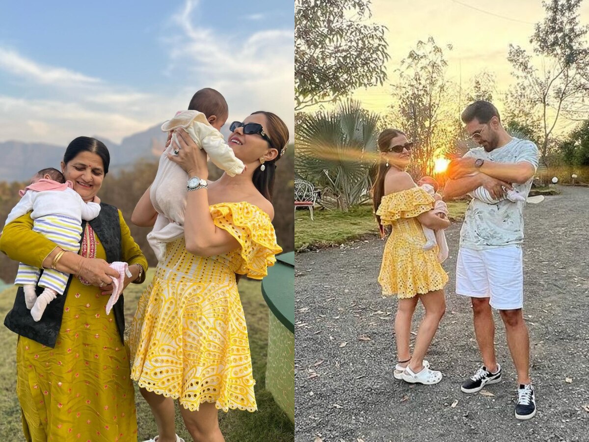 Rubina Dilaik: वैलेंटाइन डे पर जुड़वा बेटियों संग घूमने निकलीं रुबीना दिलैक, पति और मां भी साथ आए नजर 