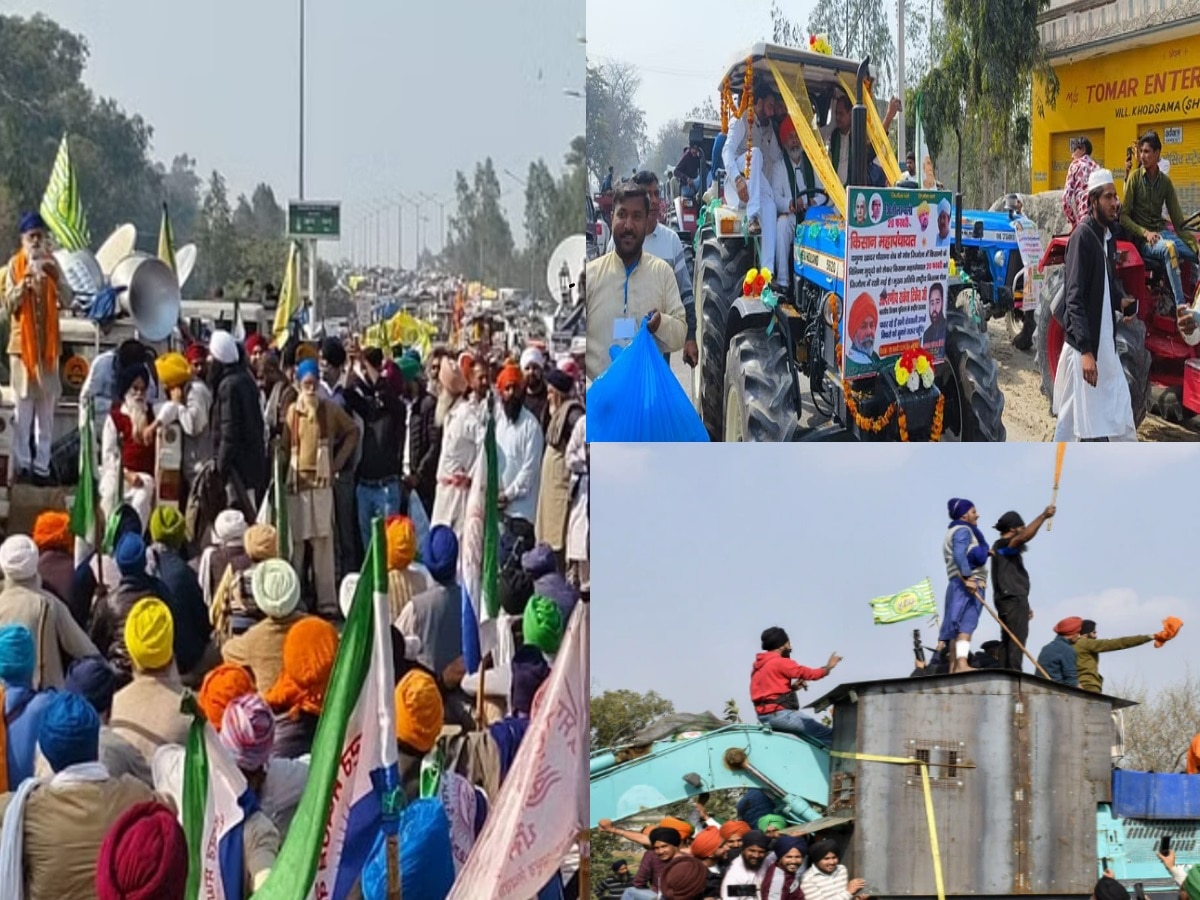 सहारनपुर, गाजीपुर से लेकर लखनऊ तक BKU कार्यकर्ताओं का ट्रैक्टर मार्च, कलेक्ट्रेटों पर किसानों का प्रदर्शन