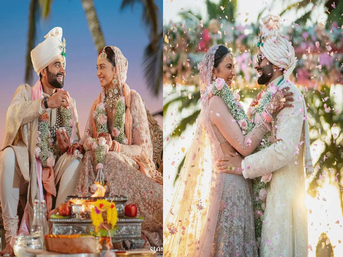 अदाकारा रकुल प्रीत सिंह ने जैकी भगनानी के साथ लिए सात फेरे, शादी की तस्वीरें आईं सामने