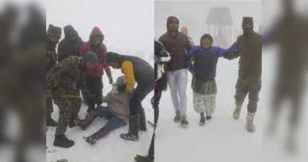 जान की बाजी लगाकर मौत के मुंह से 500 पर्यटकों को निकाल लाए सेना के बहादुर जवान, देखें VIDEO