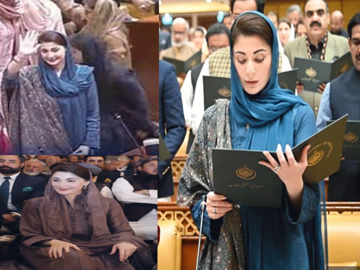 मरियम नवाज बनी पाकिस्तान की पहली महिला सीएम, PTI सांसदों के हंगामे के बीच ली शपथ 