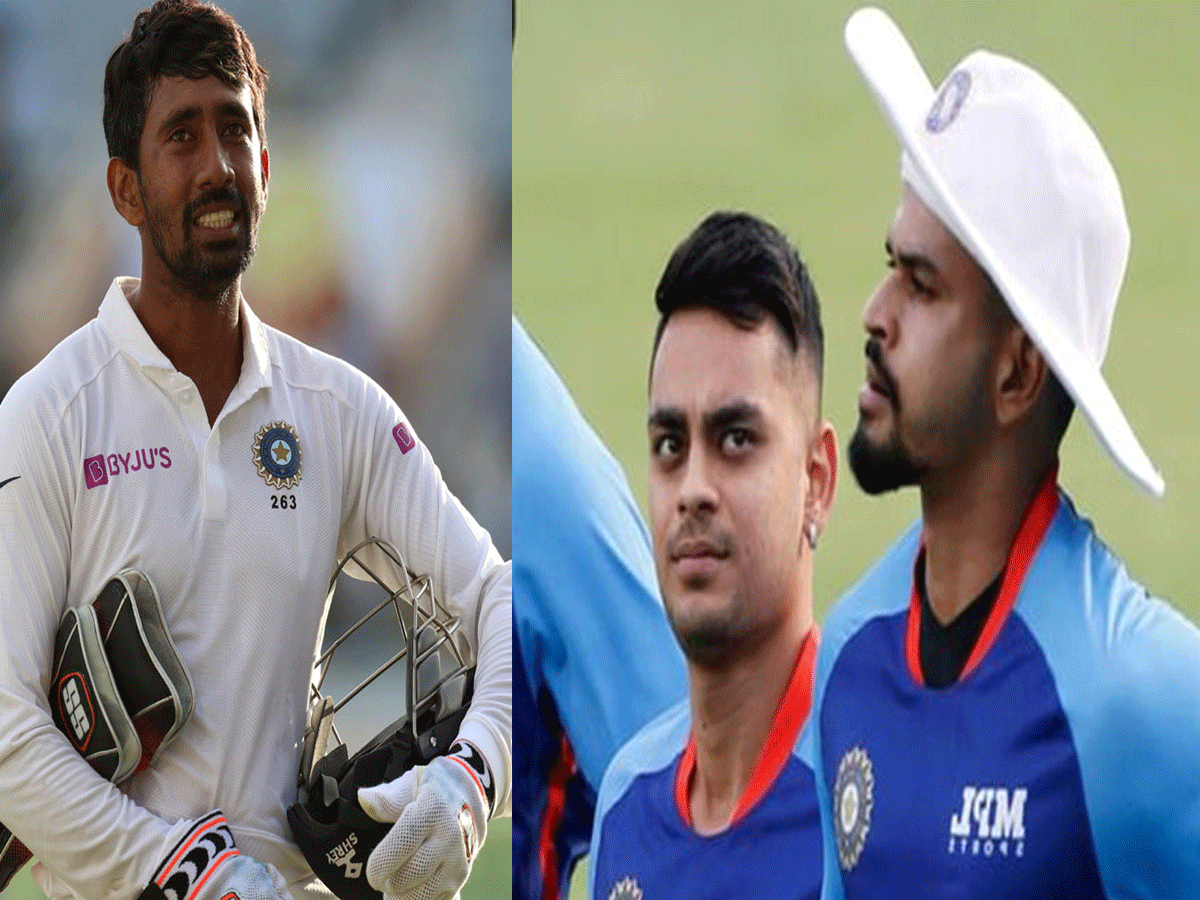 रिद्धिमान साहा ने ईशान-अय्यर का किया सपोर्ट; कहा, "जबरदस्ती, नहीं कर सकते" रिद्धिमान साहा ने ईशान-अय्यर का किया सपोर्ट; कहा, "जबरदस्ती, नहीं कर सकते"