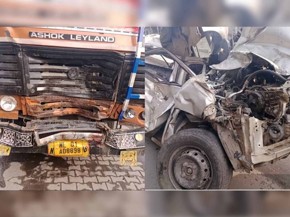 दिल्ली के बदरपुर में सड़क हादसा! पहले डिवाइडर से फिर ट्रक से टकराई कार, 3 की मौत