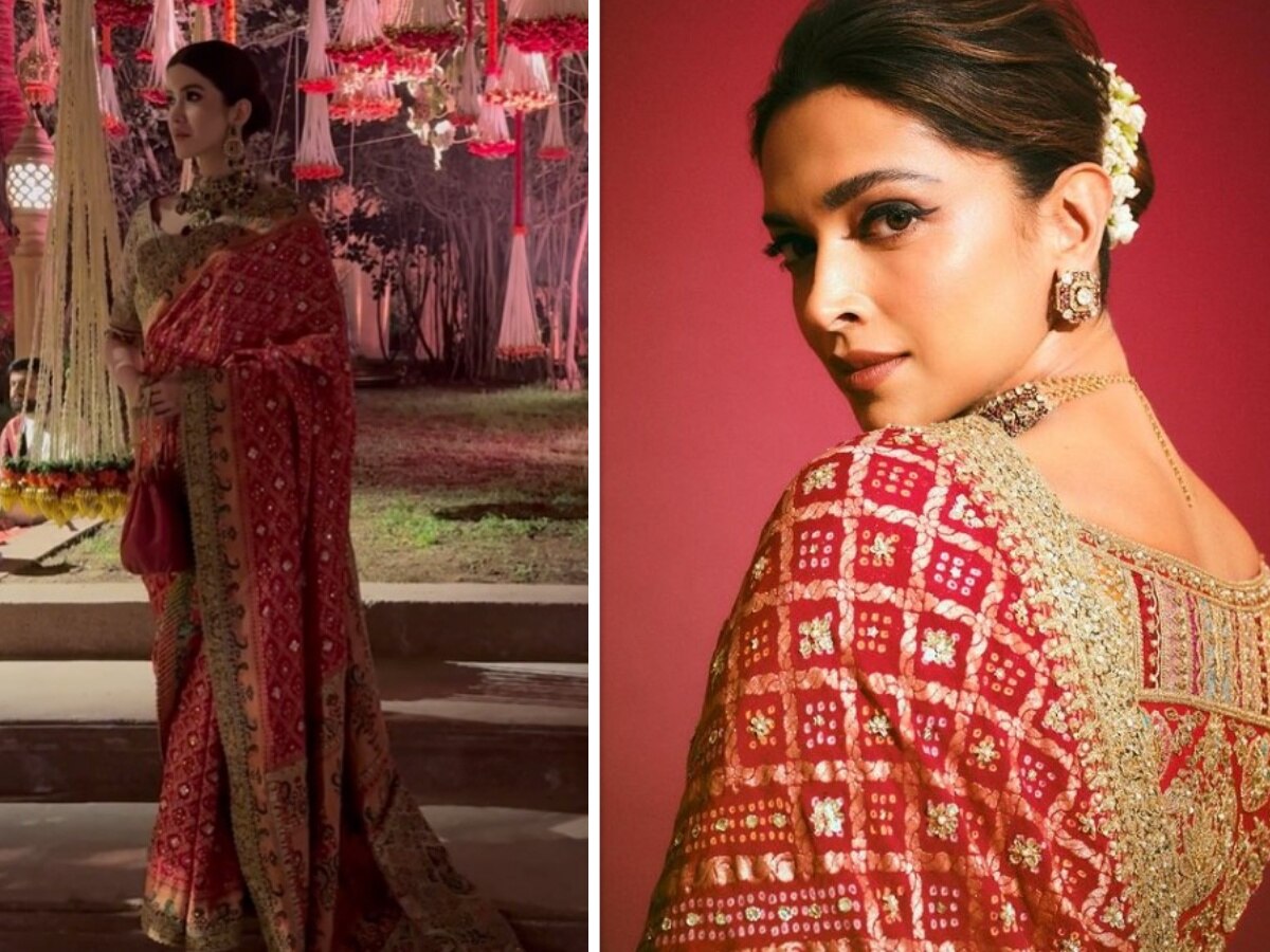 Deepika Padukone और शनाया कपूर ने पहनी सेम साड़ी, किस हसीना का लुक आपको लगा खूबसूरत?