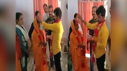 महिला थाने में हुई प्रेमी जोड़े की शादी, जाति अलग होने से नहीं मान रहे थे लड़केवाले
