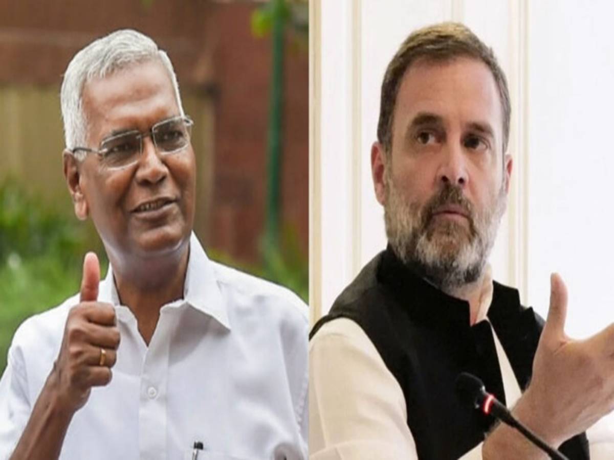 डी राजा की कांग्रेस को नसीहत; कहा- राहुल गांधी को वायनाड से नहीं..., डी राजा की कांग्रेस को नसीहत; कहा- राहुल गांधी को वायनाड से नहीं...,