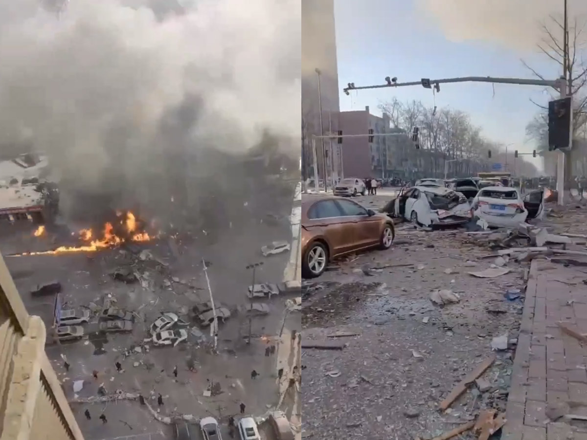 Blast in China: रेस्तरां में भयानक ब्लास्ट, वायरल हो रहा है वीडियो Blast in China: रेस्तरां में भयानक ब्लास्ट, वायरल हो रहा है वीडियो