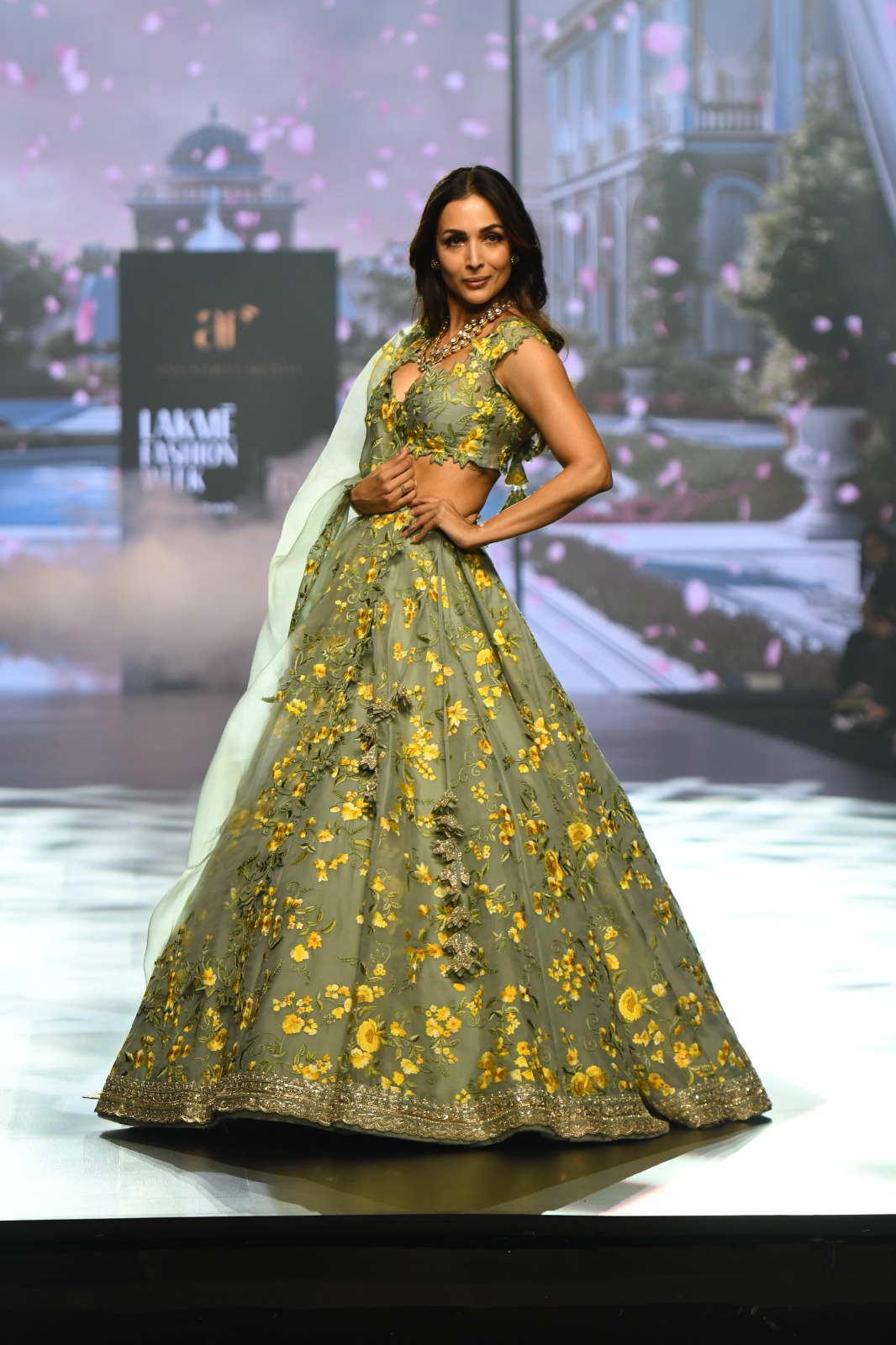 श्रुति हासन, मलाइका अरोड़ा या फातिमा सना शेख? किसका लहंगा और लुक पड़ा भारी, एक का रैंपवॉक था गजब; देखें Photos... 16 येलो-ग्रीन लहंगे में मलाइका