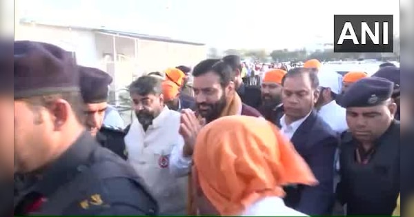 cm nayab singh saini visit Gurudwara Shri Nada Sahib Panchkula hindi ...