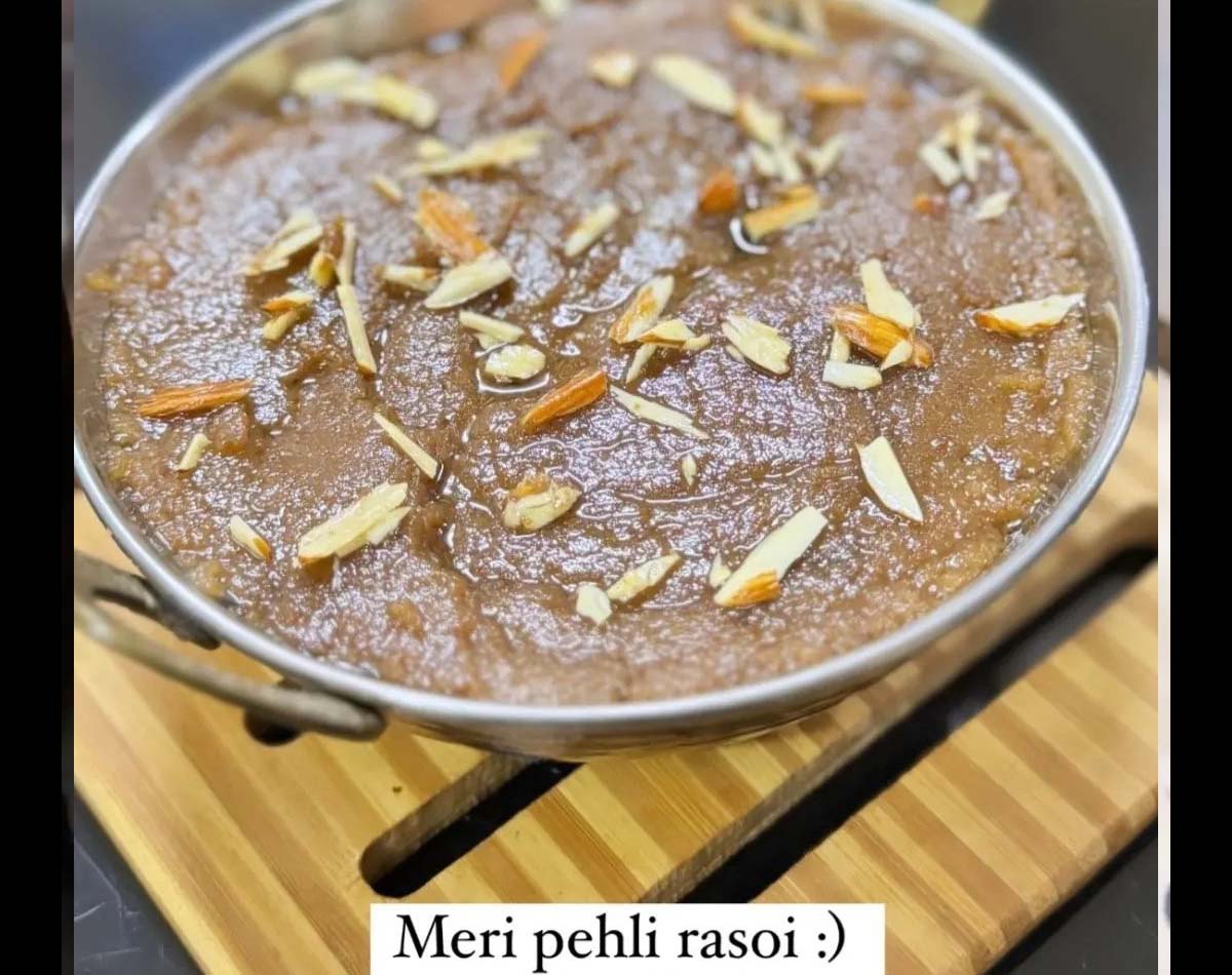 Resoi First Pulkit Samrat Wife Kriti kharbanda First Rasoi cook Halwa after ...