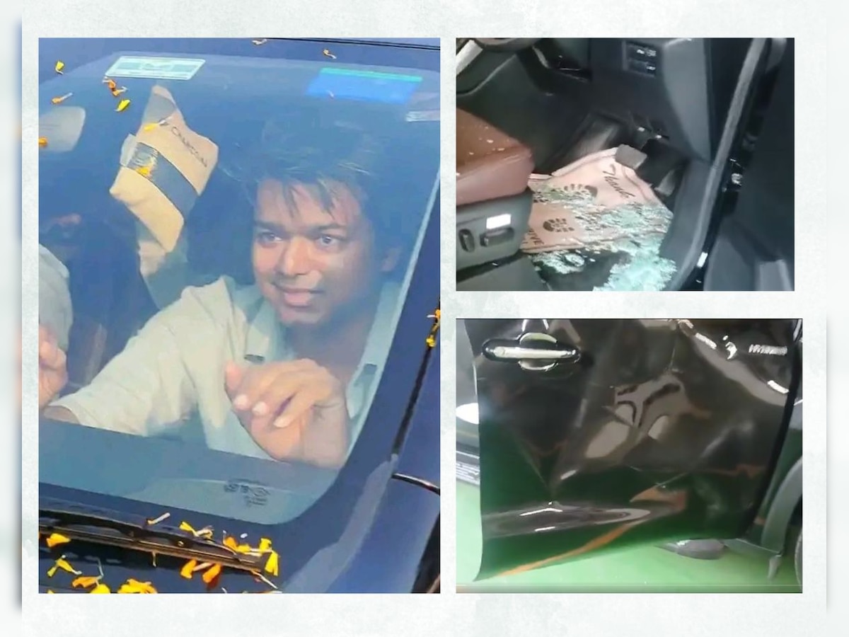 Video: 14 साल बाद केरल पहुंचे थलापति विजय तो गाड़ी पर चढ़े एक्साइडेट फैंस, चूर-चूर हो गया शीशा 