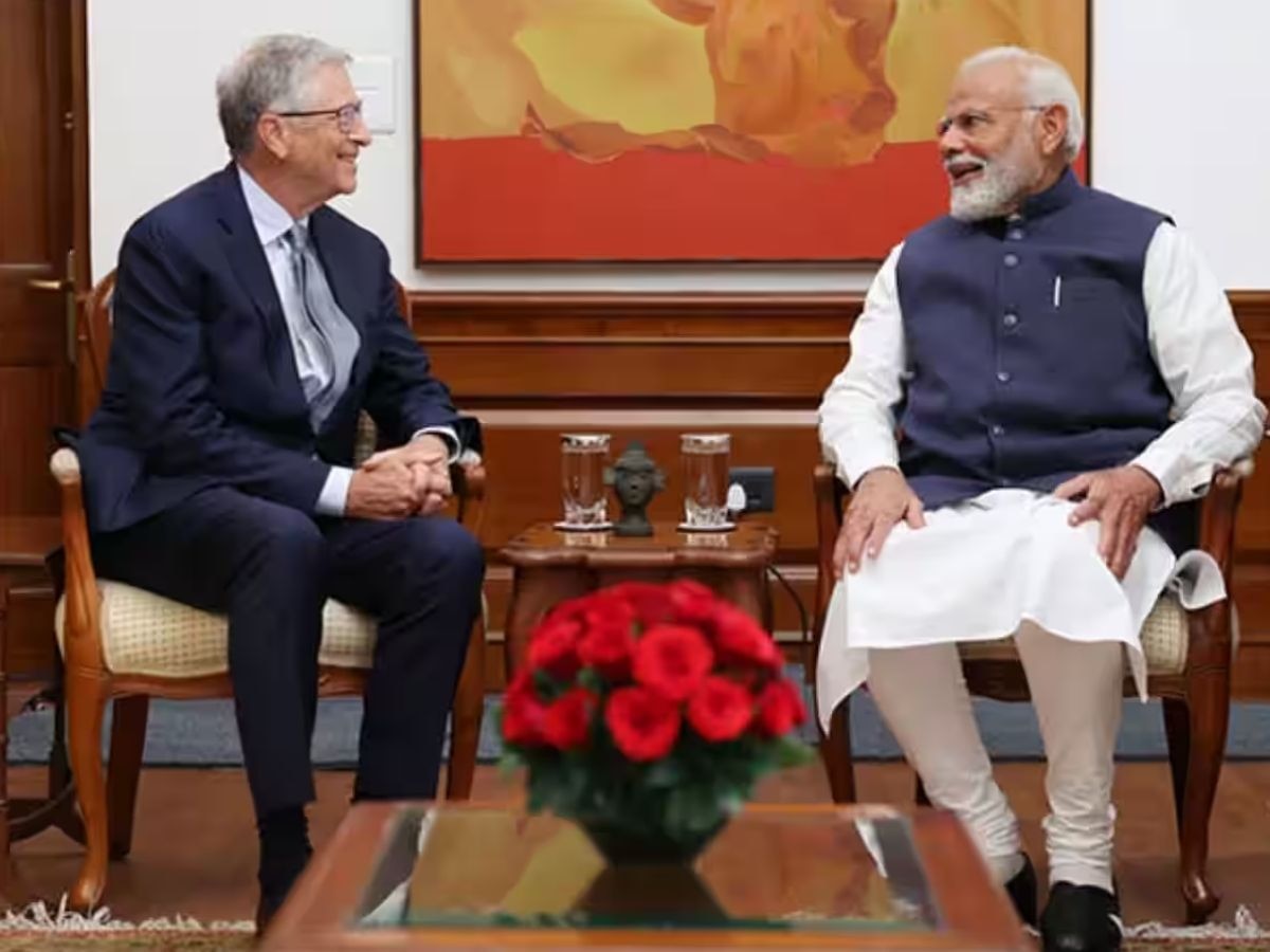 pm modi bill gates meeting   