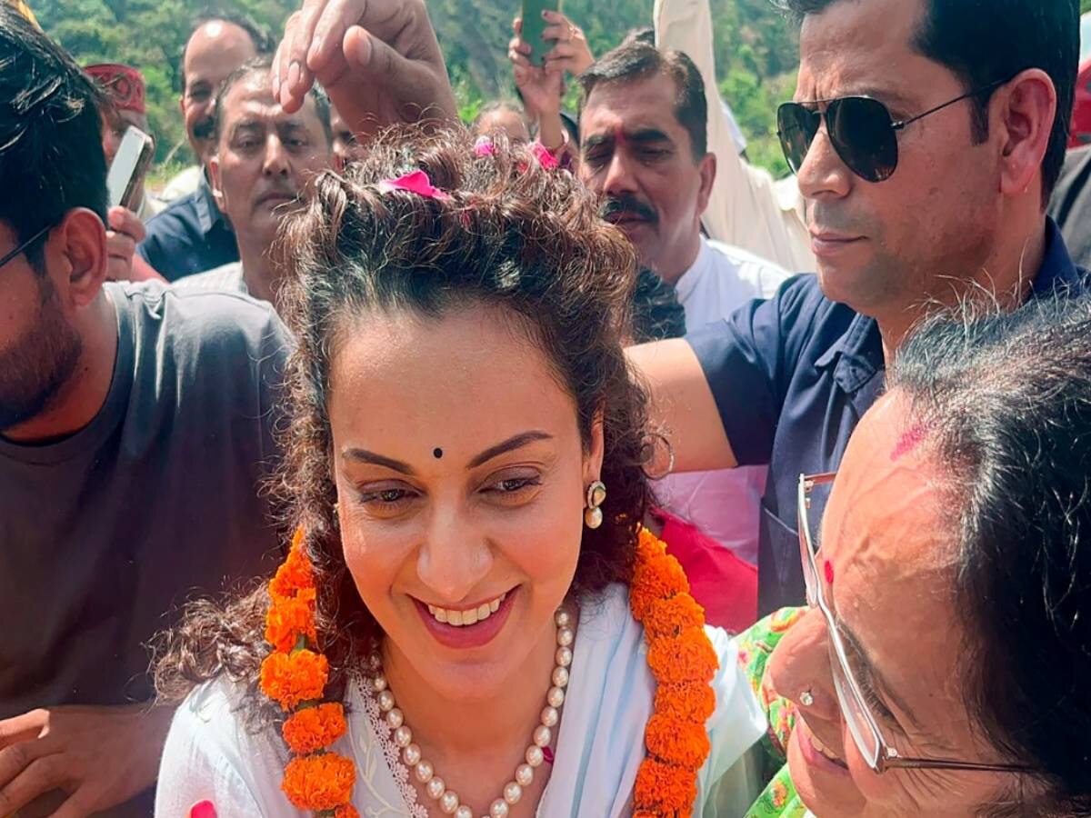 Lok Sabha Election 2024 Bjp Candidate Kangana Ranaut Road Show In Himachal Pradesh Mandi See 2598