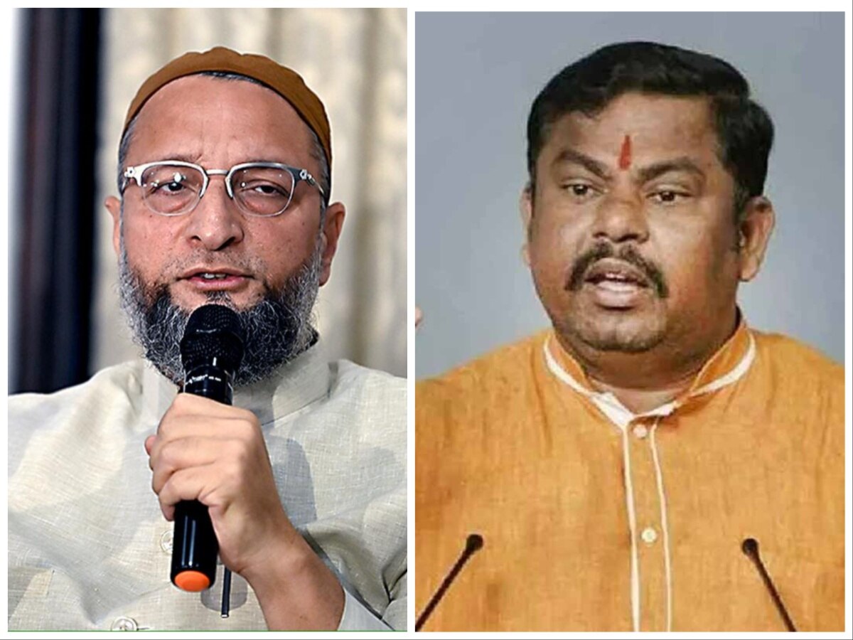 Asaduddin Owaisi Meets Mukhtar Ansari Family Bjp Leader T Raja Question ...