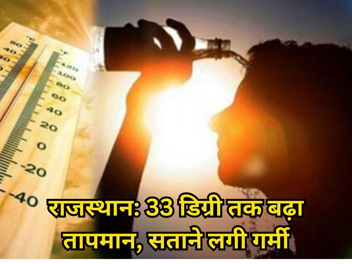 Rajasthan Weather News : जयपुर का तापमान 33 डिग्री तक पहुंचा, शहरों में पानी की कमी, 12 एमएलडी सप्लाई बढाई