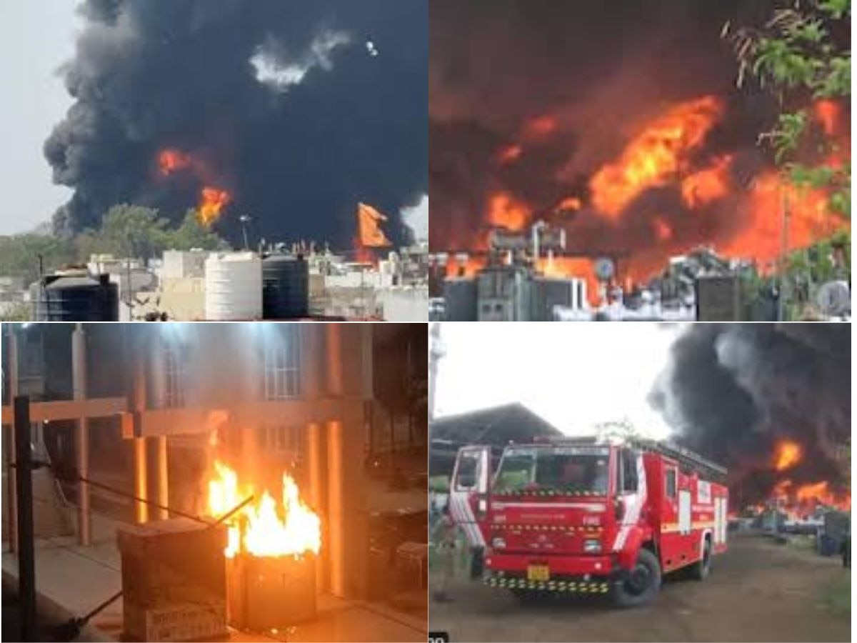 रायपुर के बिजली दफ्तर में भीषण आग, 1500 ट्रांसफॉर्मर में हुए एक के बाद एक कई धमाके