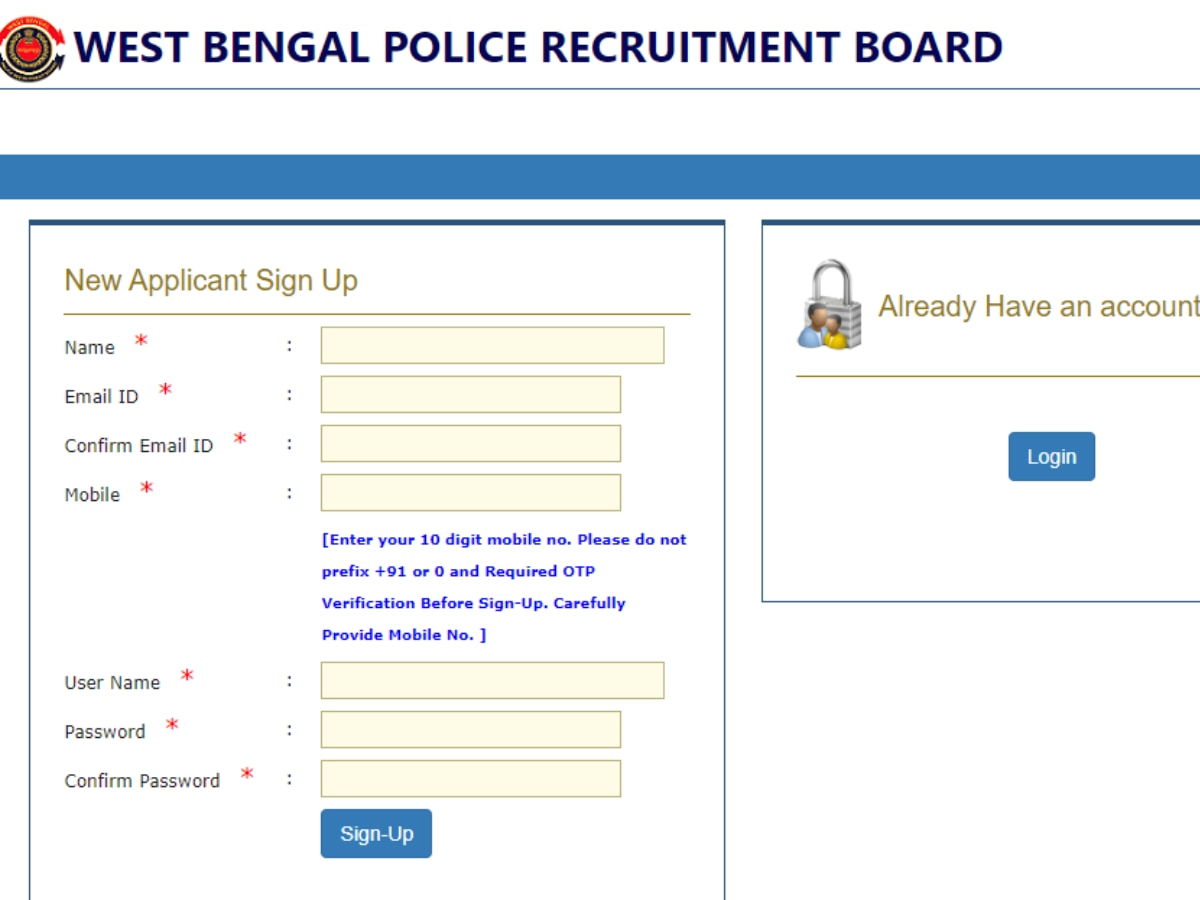 पश्चिम बंगाल पुलिस में सब इंस्पेक्टर के 1131 पदों के लिए आवेदन करने का आज आखिरी दिन, डायरेक्ट लिंक से करें अप्लाई