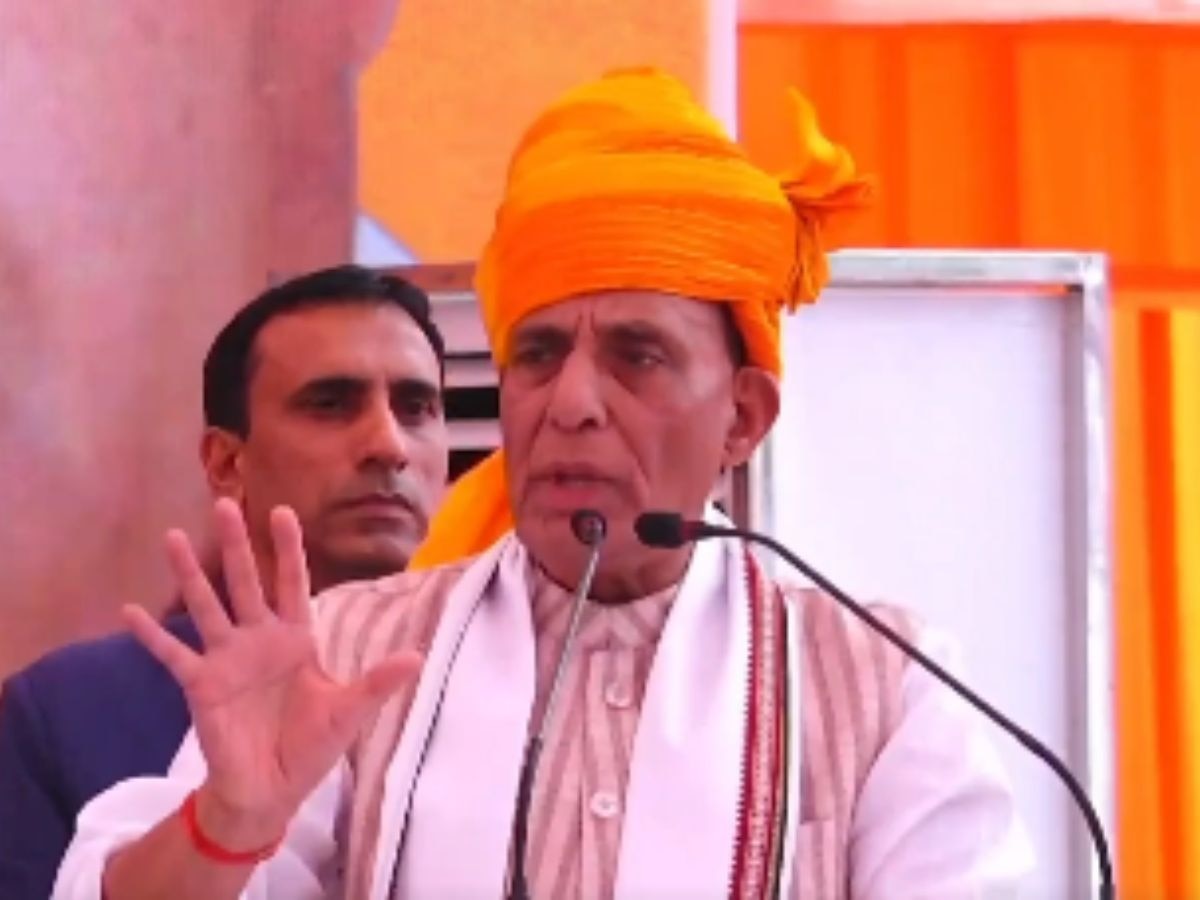 Rajnath Singh election rally 