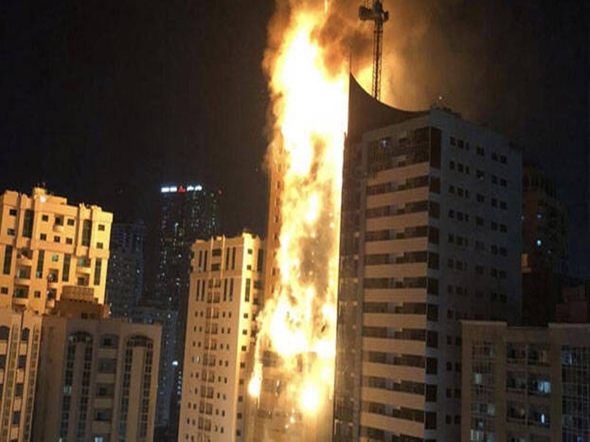 Sharjah Fire: 750 अपार्टमेंट वाले नौ मंजिला इमारत में आग, 2 भारतीयों की मौत