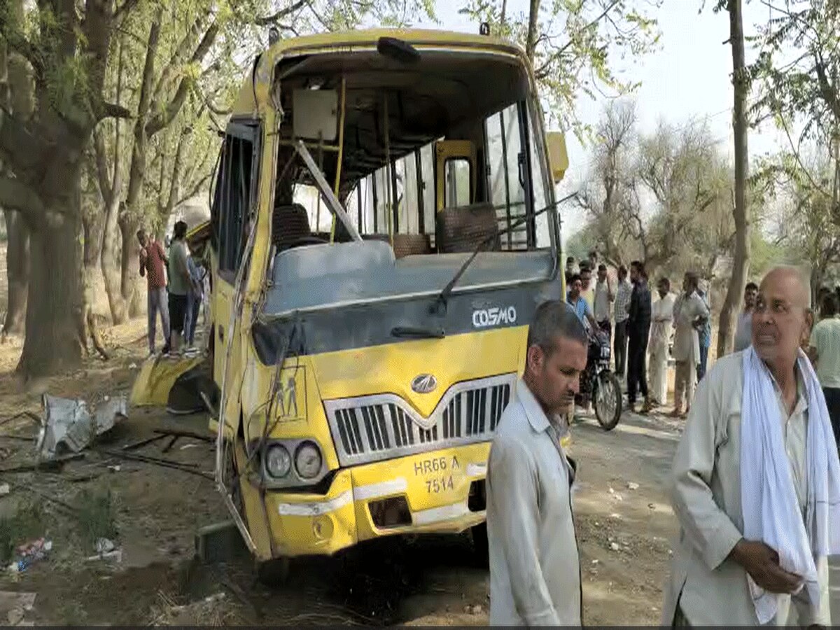 Mahendragarh Accident: महेंद्रगढ़ में बड़ा सड़क हादसा, नशे में था ड्राइवर, अनियंत्रित होकर पलटी स्कूल बस, 6 बच्चों की मौत 11 घायल