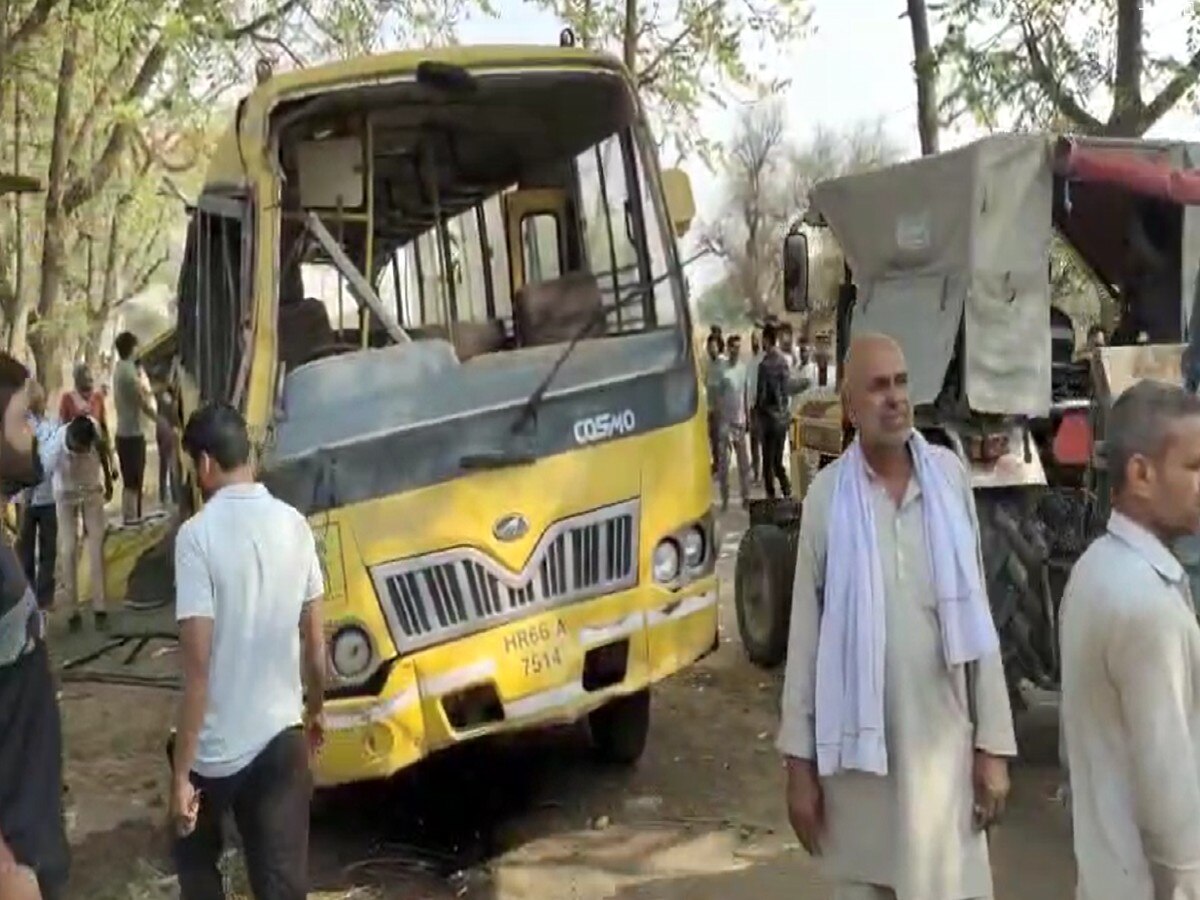 Haryana News: महेंद्रगढ़ जिला के कनीना दादरी सड़क मार्ग पर भीषण सड़का हादसा, 6 बच्चों की दर्दनाक मौत 