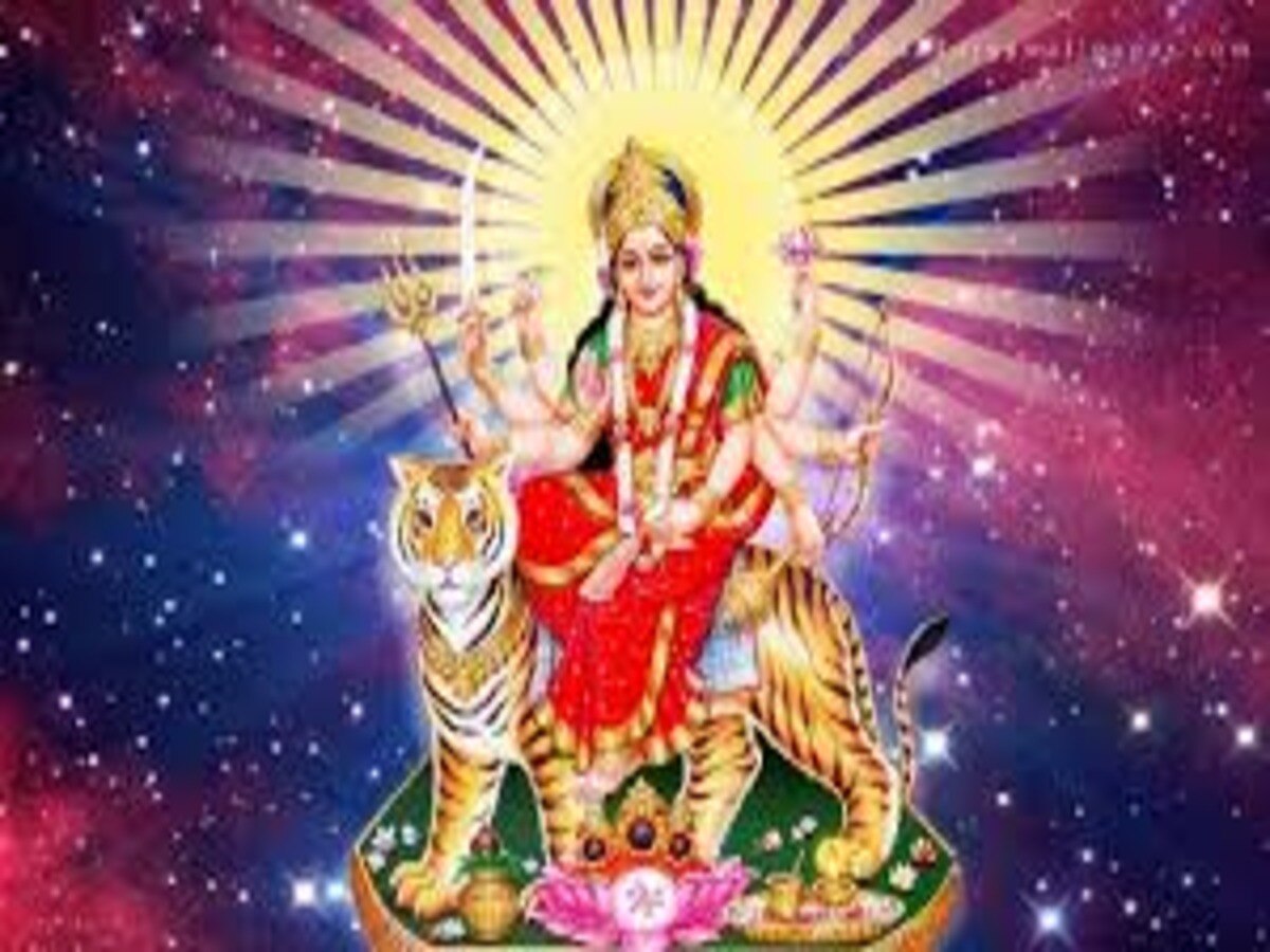 navratri maa durga indication