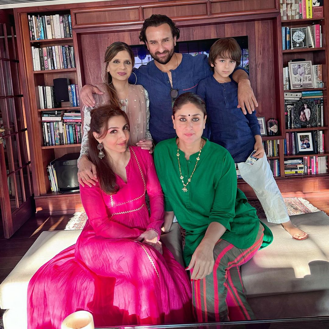 Kareena Kapoor Khan and saif ali khan Eid celebration with family See Inside photos|ईद के मौके पर करीना कपूर ने दिखाया क्लासी अंदाज, तो सैफ-तैमूर आए कुर्ते में नजर, देखें पूरे ...