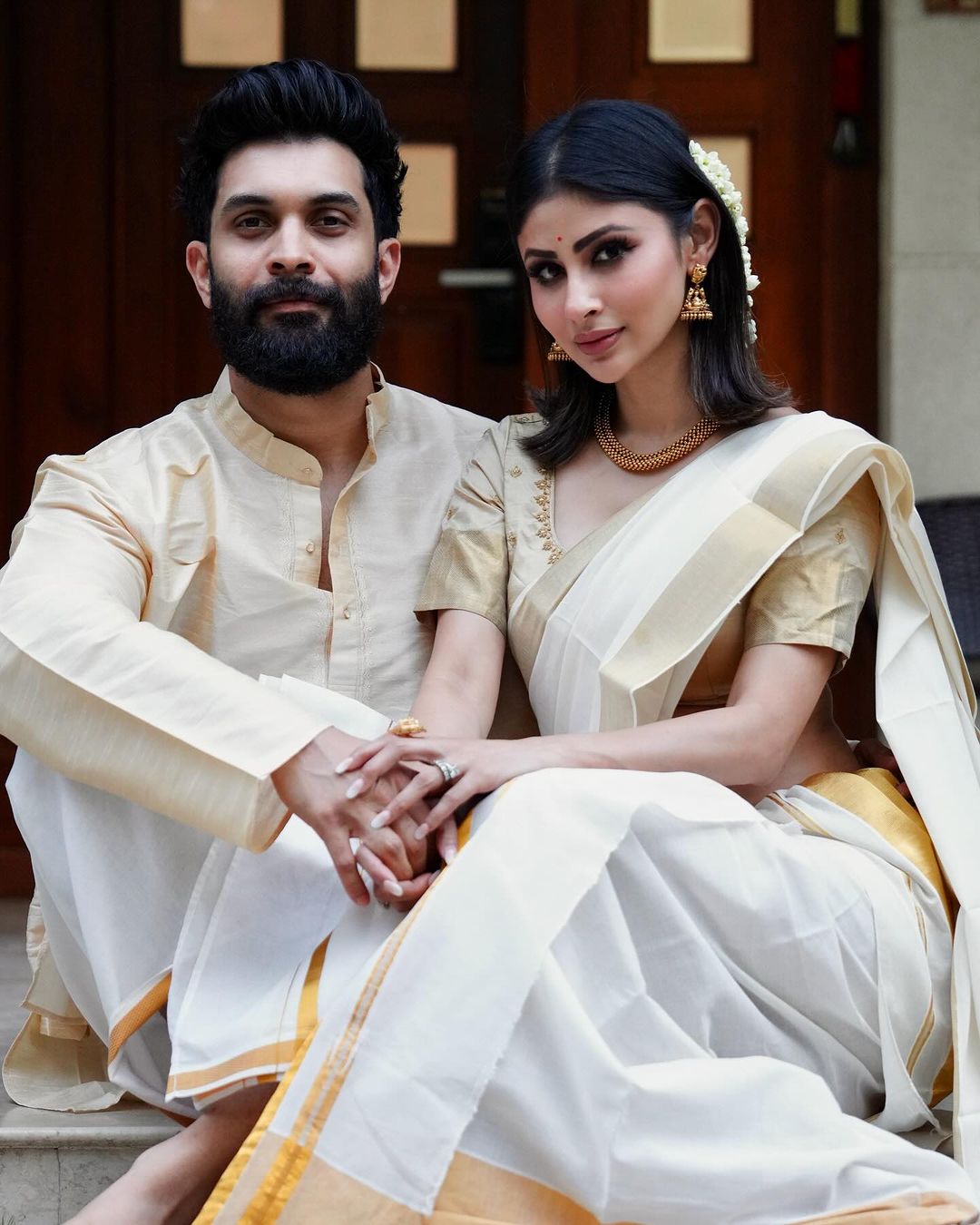 I'm Ru Raj Mouni Roy Suraj Nambiar celebrate Poila Boisakh and Vishu see couple ...