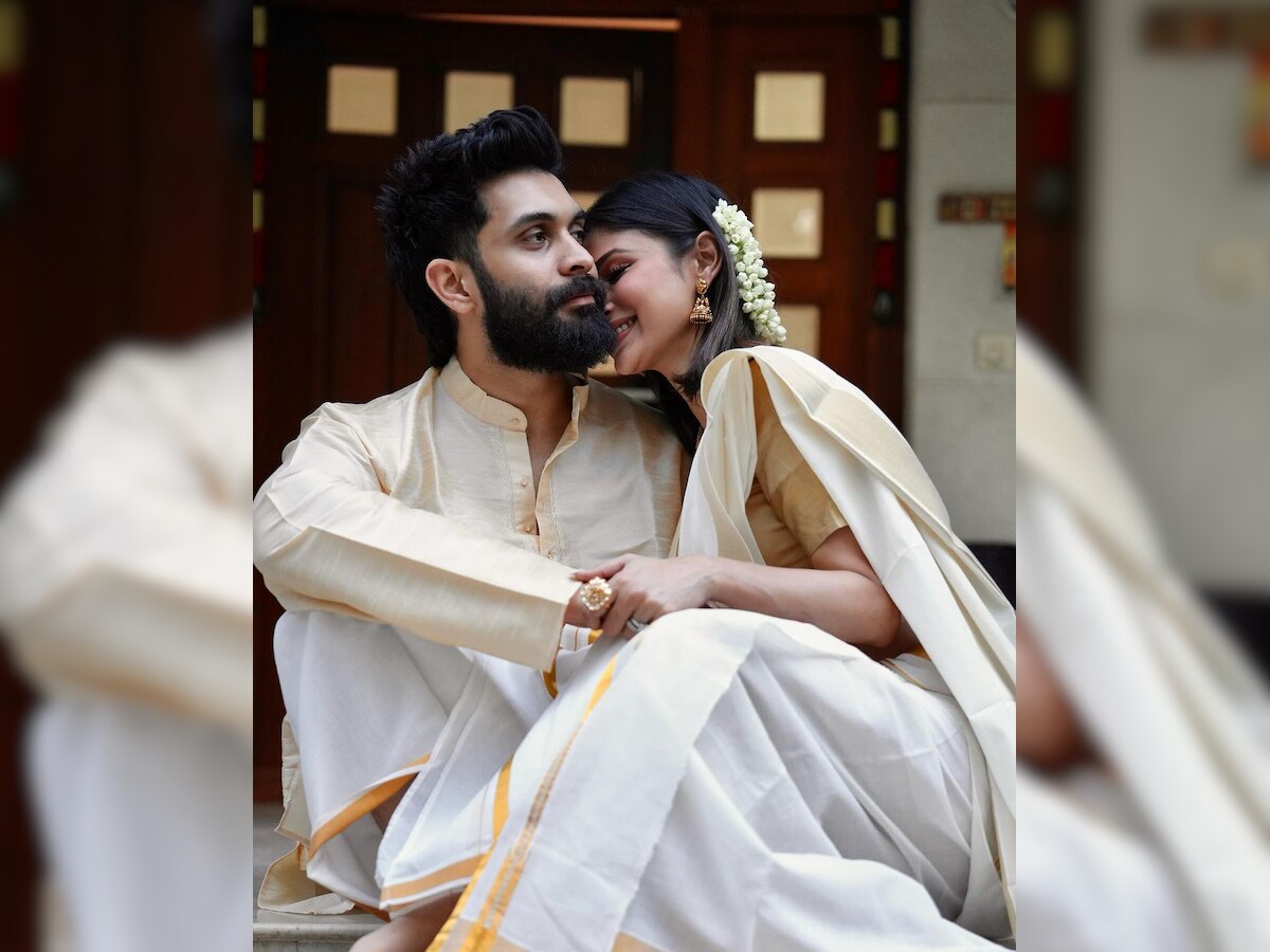 Mouni Roy Suraj Nambiar celebrate Poila Boisakh and Vishu see couple ...