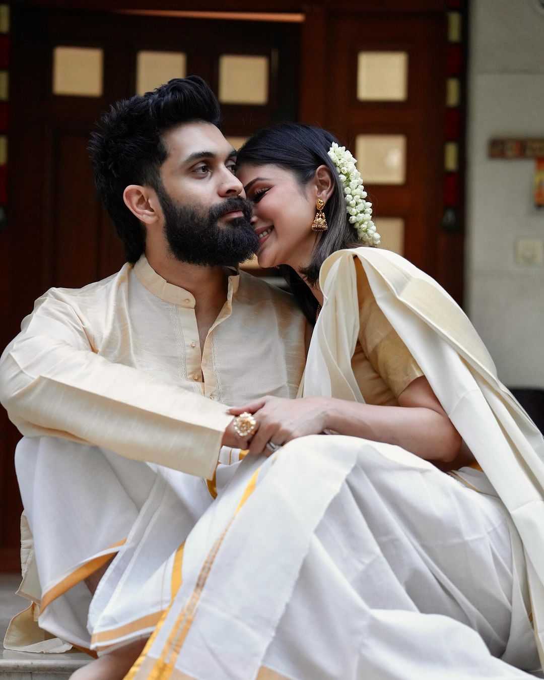 I'm Ru Raj Mouni Roy Suraj Nambiar celebrate Poila Boisakh and Vishu see couple ...