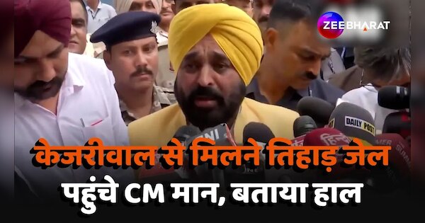 Punjab CM Bhagwant Mann reaches Tihar Jail meet CM Arvind Kejriwal | CM ...