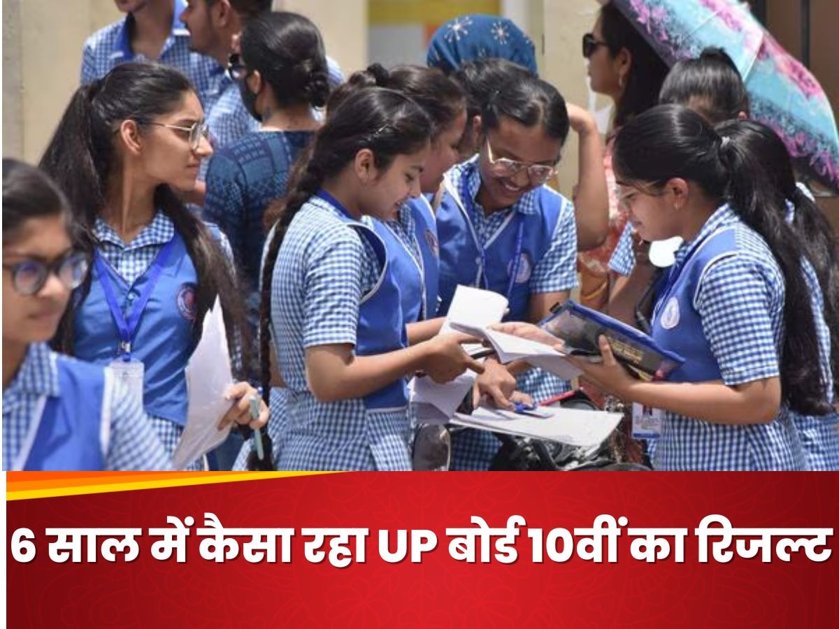 UP Board 10th Class Result: ऐसा रहा यूपी बोर्ड 10वीं का पिछले 6 साल का रिजल्ट, इतने फीसदी स्टूडेट्स हुए पास