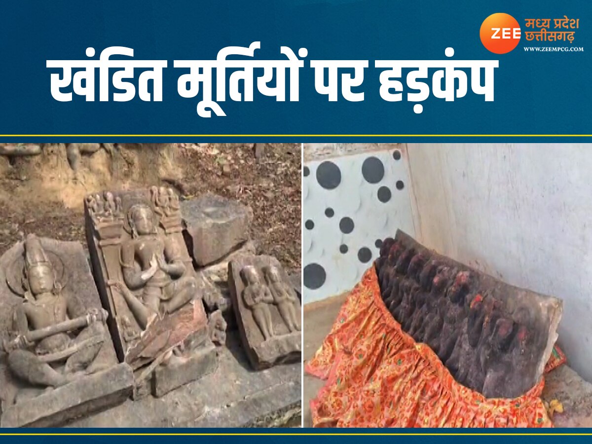 MP News: दमोह में मचा बवाल! देवी मूर्तियां की खंडित, मरघट में बनाया गड्ढा; जानें मामला