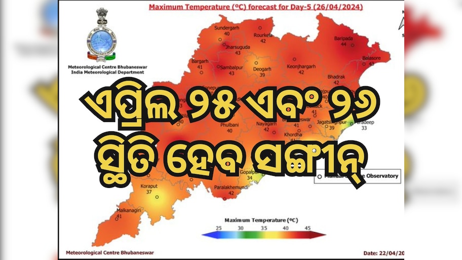 Heat wave: ୨୫ରୁ ହିଟ୍‍ ଓ୍ୱେଭ୍‍, ସତର୍କତା ଜାରିକଲା ପାଣିପାଗ ବିଭାଗ