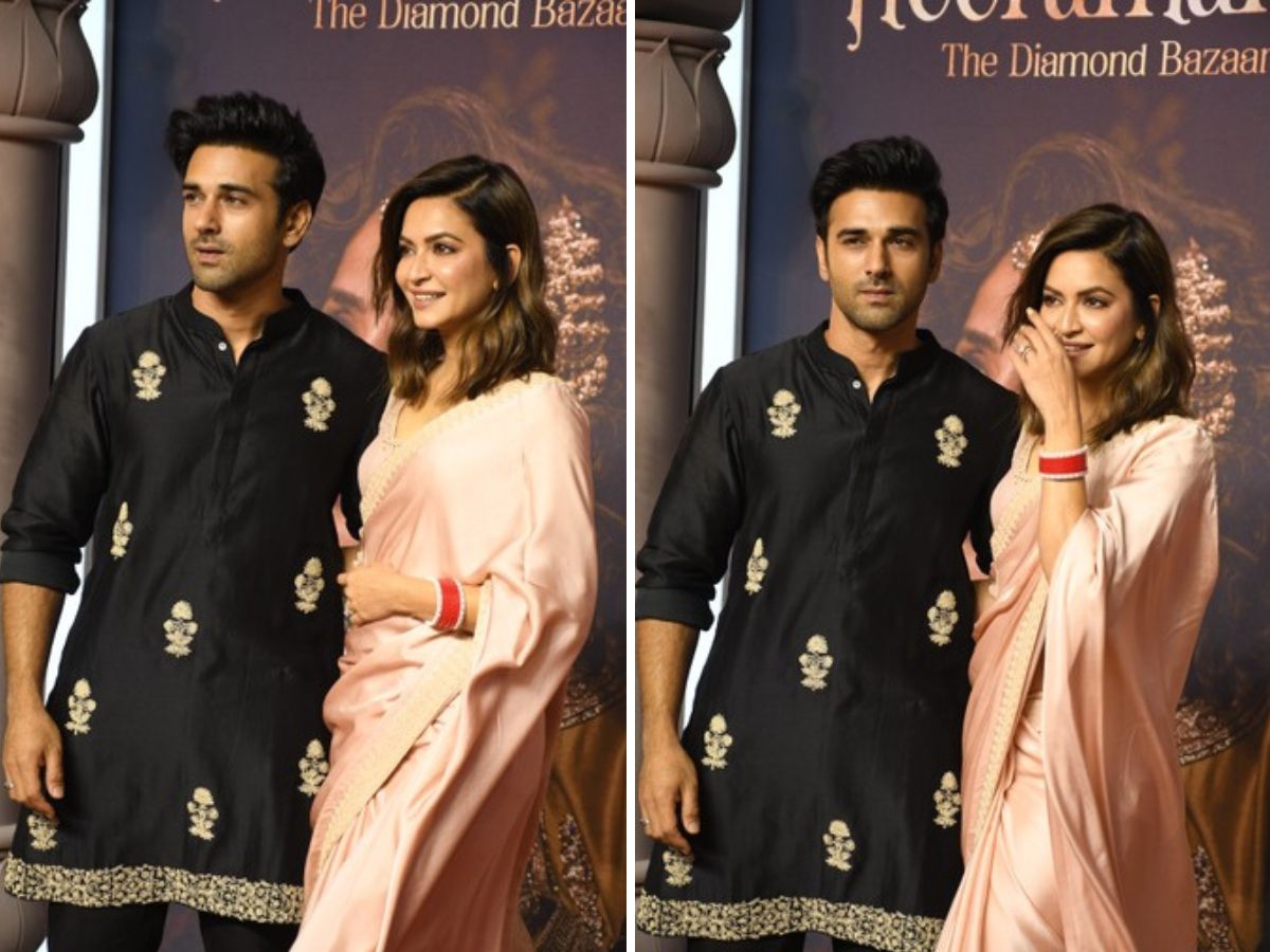 एक-दूजे का हाथ थाम पहुंचे पुलकित सम्राट और कृति खरबंदा