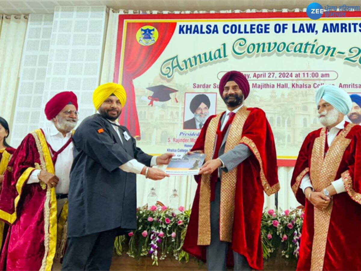 Law degree: ਪੰਜਾਬ ਦੇ ਇਸ ਮੰਤਰੀ ਨੇ ਖ਼ਾਲਸਾ ਕਾਲਜ ਆਫ ਲਾਅ ਤੋਂ ਪ੍ਰਾਪਤ ਕੀਤੀ ਲਾਅ ਦੀ ਡਿਗਰੀ 