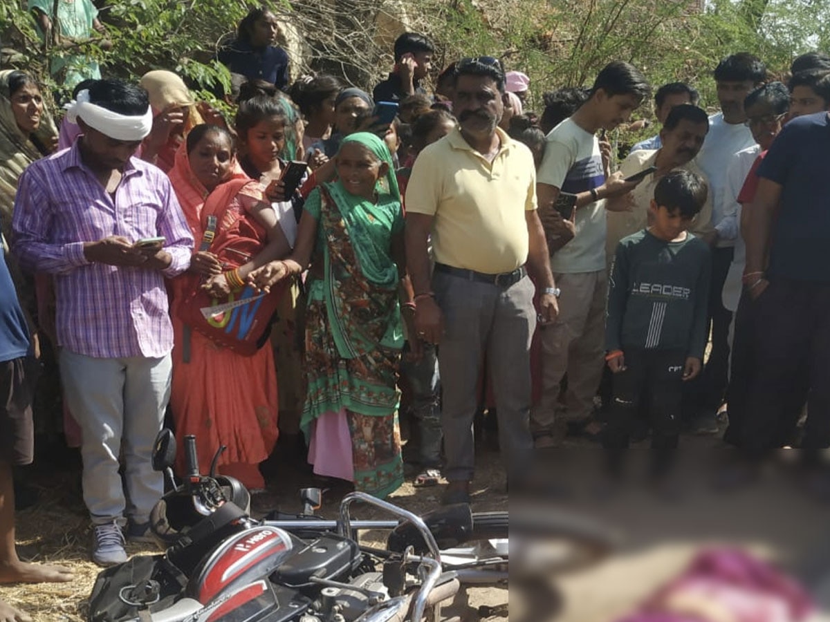 डूंगरपुर न्यूज: क्रेन ने बाइक को मारी टक्कर, हादसे में बाइक सवार पत्नी की मौत