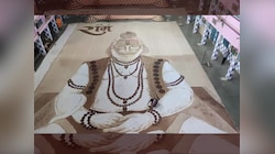 Lord hanuman: ଜୟ ବଜରଙ୍ଗବାଲୀ, ମାତ୍ର ୭୨ ଘଣ୍ଟାରେ ୪ ହଜାର ବର୍ଗଫୁଟର ଚିତ୍ର ଆଙ୍କିଲେ ଛାତ୍ର