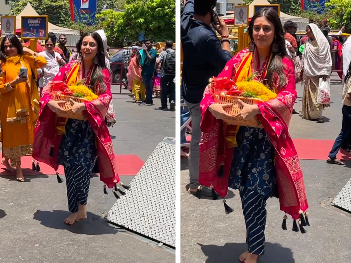 सिद्धिविनायक मंदिर पहुंचीं ईशा मालवीय