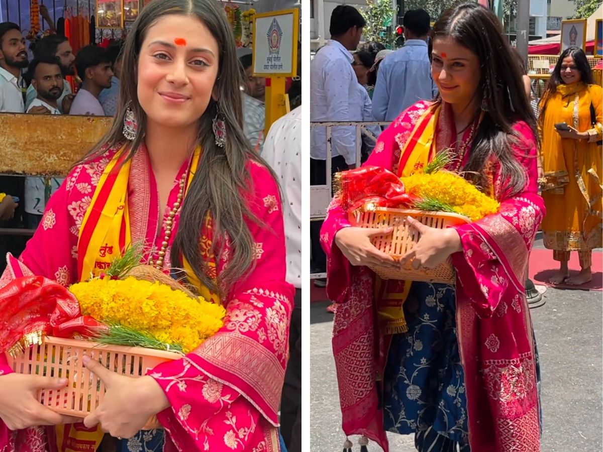 सलवार कमीज पहने आईं नजर