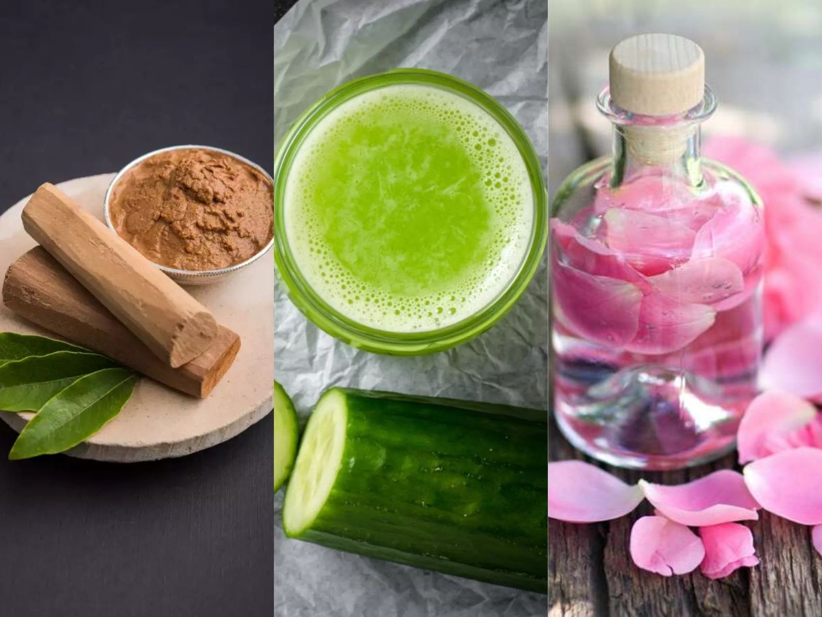 Sandalwood Powder, Cucumber Juice & Rose Water