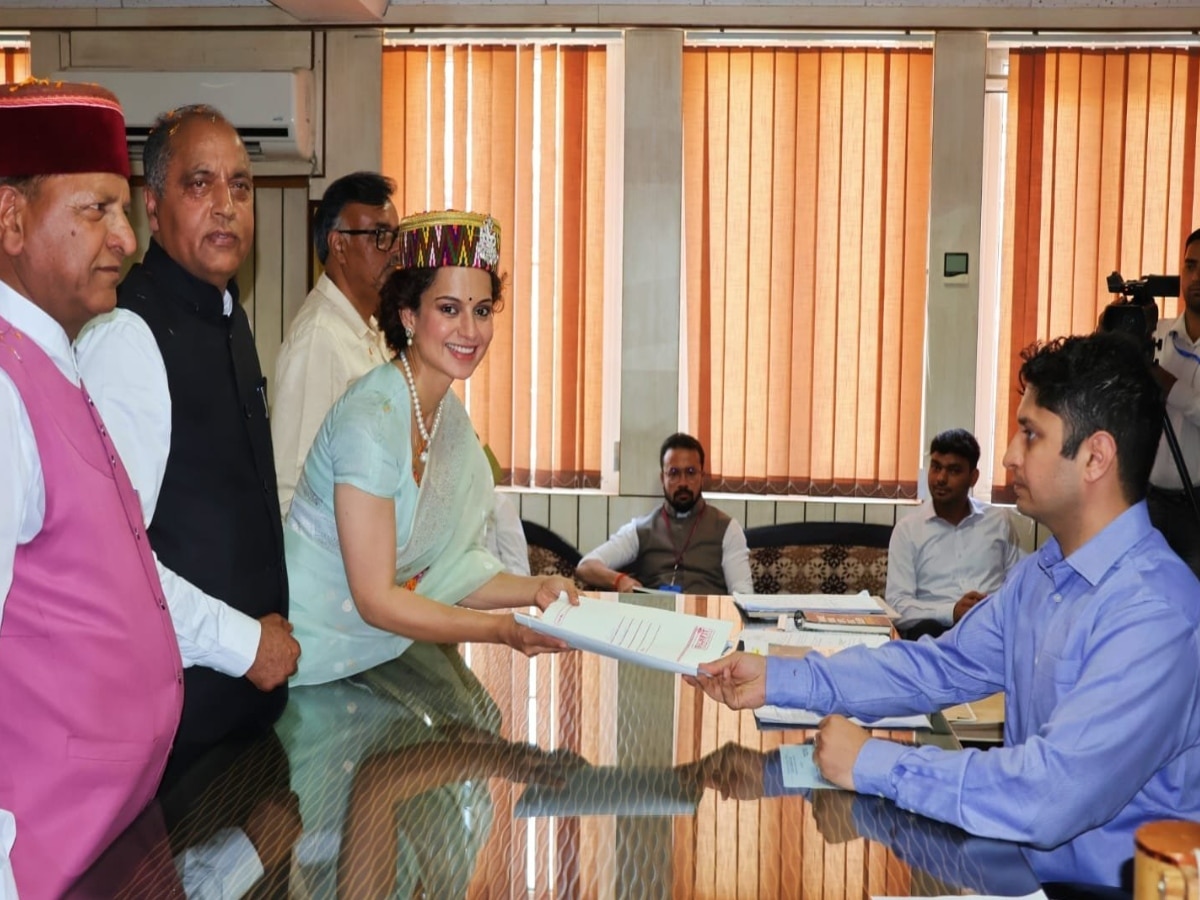 Kangana Ranaut: मंडी लोकसभा सीट से BJP प्रत्याशी कंगना रनौत ने भरा नामांकन, कही ये बात