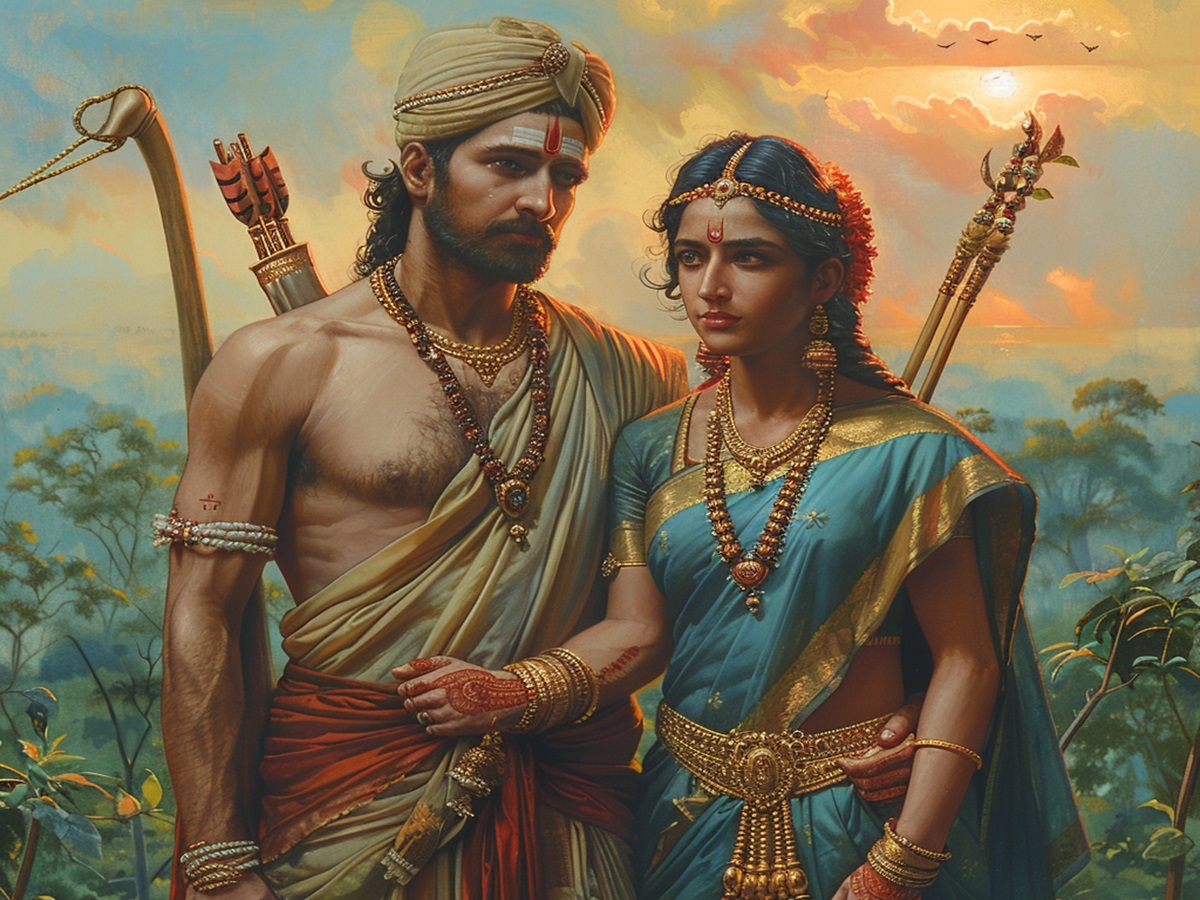 Lord Rama Exile Ramayan Lord Rama And Sita stayed 17 places in 14 years in 14 years of ...