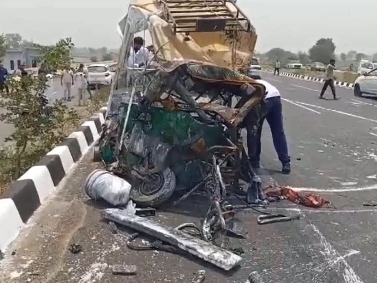 Jind Accident: जींद-रोहतक नेशनल हाइवे पर कार-ऑटो की जबरदस्त टक्कर, 3 की मौत व 3 घायल 