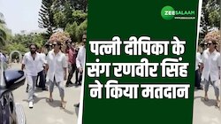 पत्नी दीपिका के संग रणवीर सिंह ने किया मतदान, सामने आई तस्वीर 