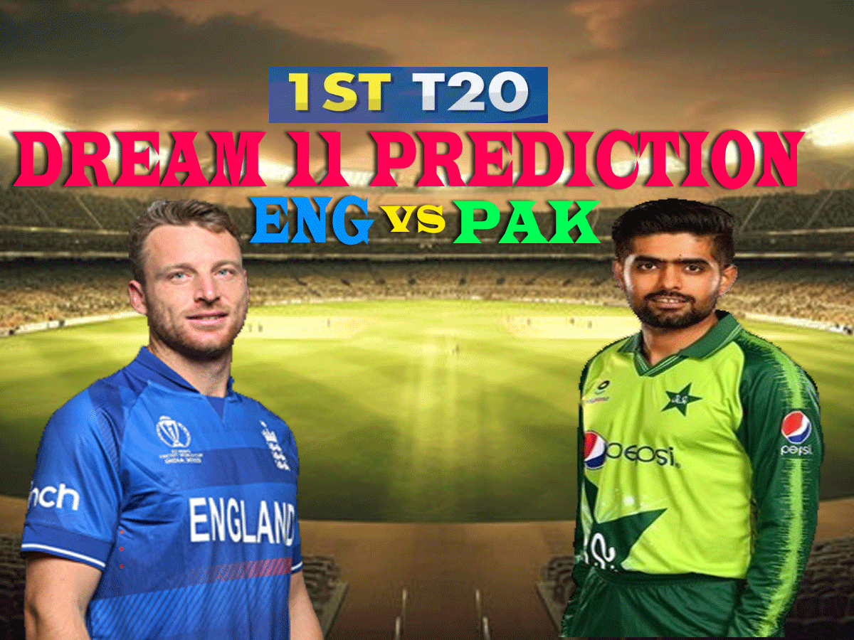 ENG vs PAK Dream 11 Prediction: पहले मैच में ऐसे बनाएं ड्रीम11 टीम, जानें पिच रिपोर्ट और प्लेइंग 11 ENG vs PAK Dream 11 Prediction: पहले मैच में ऐसे बनाएं ड्रीम11 टीम, जानें पिच रिपोर्ट और प्लेइंग 11